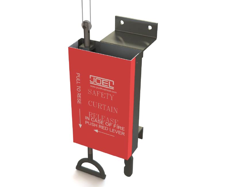 SHOWSDT's Emergency Release System designed to maintain tension in the fire curtain release system and can be installed on both manual & motorized fire curtains