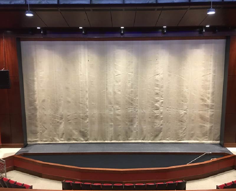 SHOWSDT - Fire Curtains Proscenium Fire Safety Curtains brailed