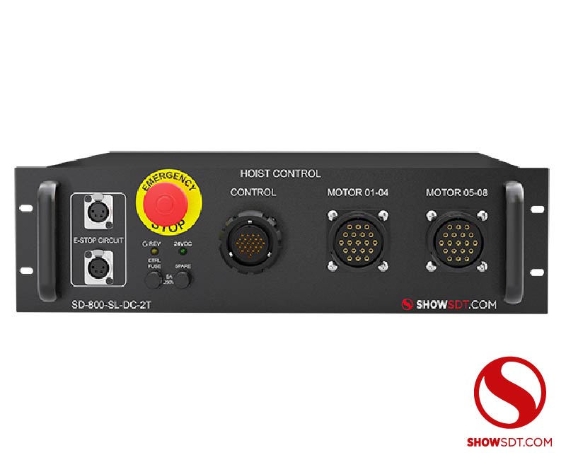 SHOWSDT - Motorized - 8 channel Chain Hoist Controller low voltage, SD-800/SL-LV