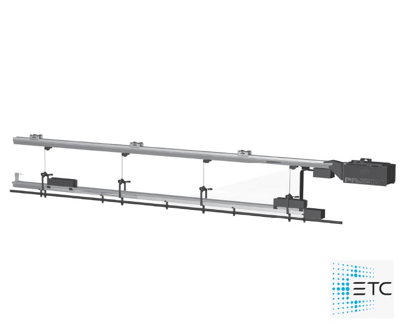 SHOWSDT ProdigyTM General Purpose Hoists offer a quick and affordable way to hoist bulky drapes or scenery for production or storage.