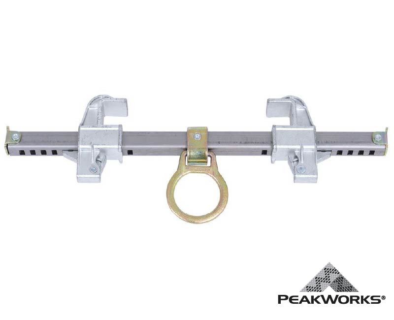SHOWSDT Peakworks Overhead Safety Beam Clamps with a breaking strength of 5,000 lbs (22kN)